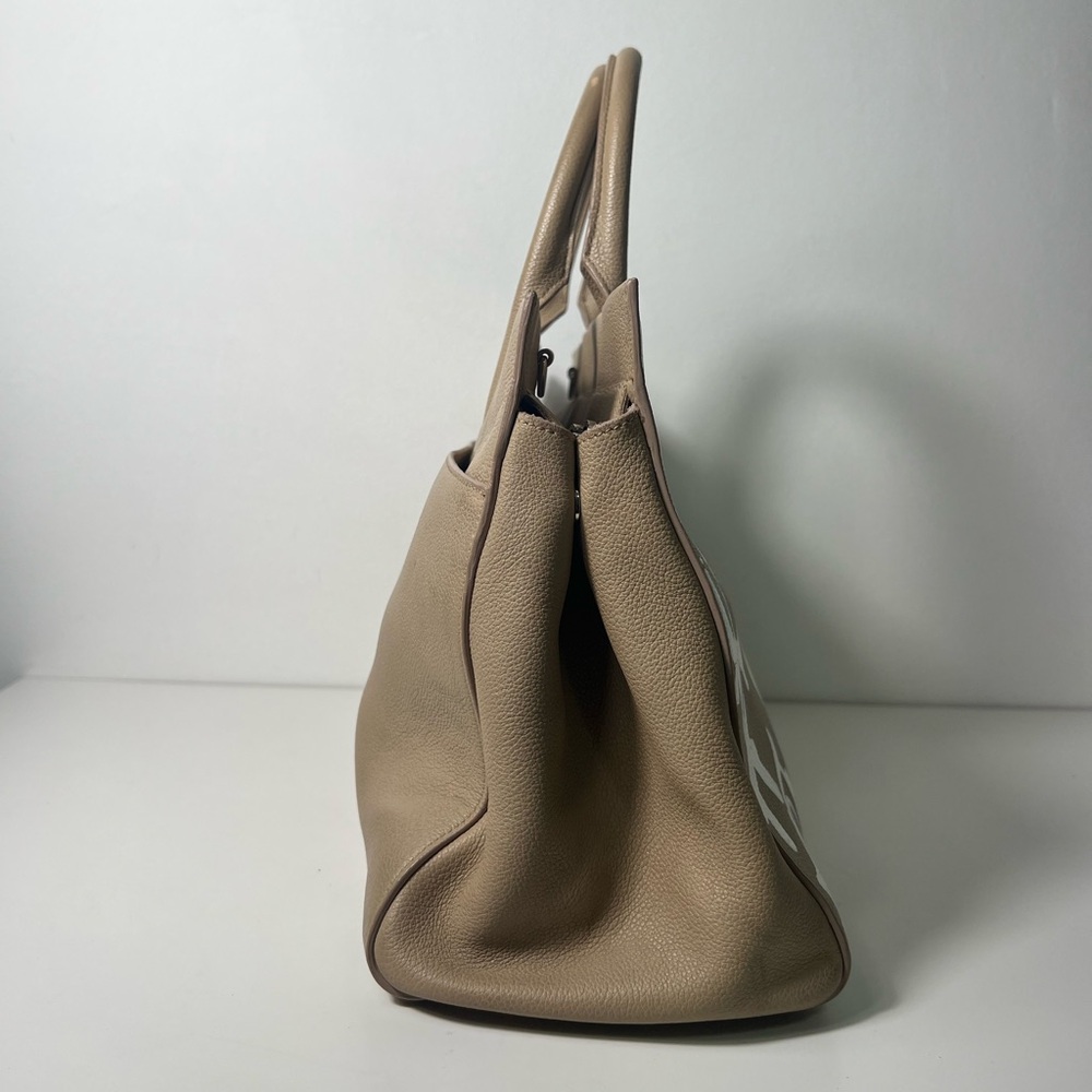 Saint Laurent YSL Rive Gauche 2Way Graffiti Top Handle Crossbody Tote Bag Purse - Picture 6 of 13